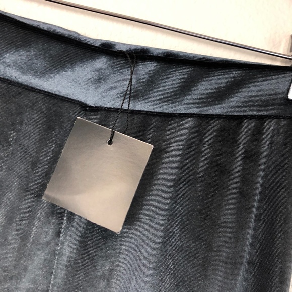 NWT blue/gray Zara velour leggings - Picture 3 of 7